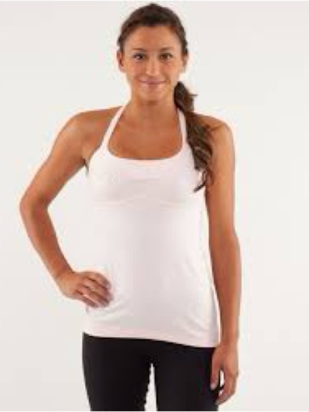 Lululemon Scoop Me Up Tank Tonka Stripe in Pretty Pink Size 8